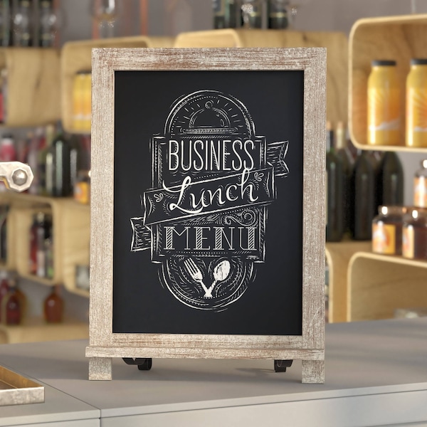 Flash Furniture Weathered Magnetic Tabletop/Hanging Chalkboard HFKHD-GDI-CRE8-822315-GG - main